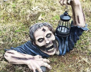 crawling zombie lamp prop