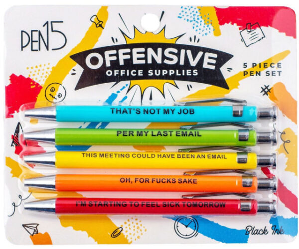 offensive workplace pens offensivecrayons
