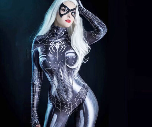 spider woman black bodysuit