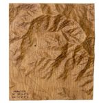 3d wooden topographic maps