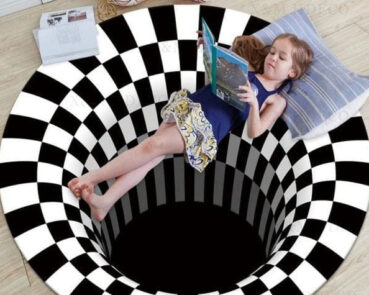 optical illusion rug